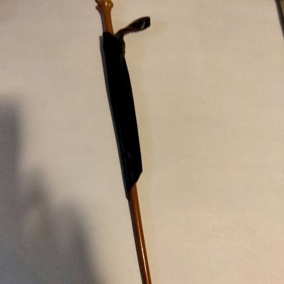 Wooden Wand 15 inch Black Leather Sleeve Harry Potter Halloween Costume Prop - Picture 3 of 4